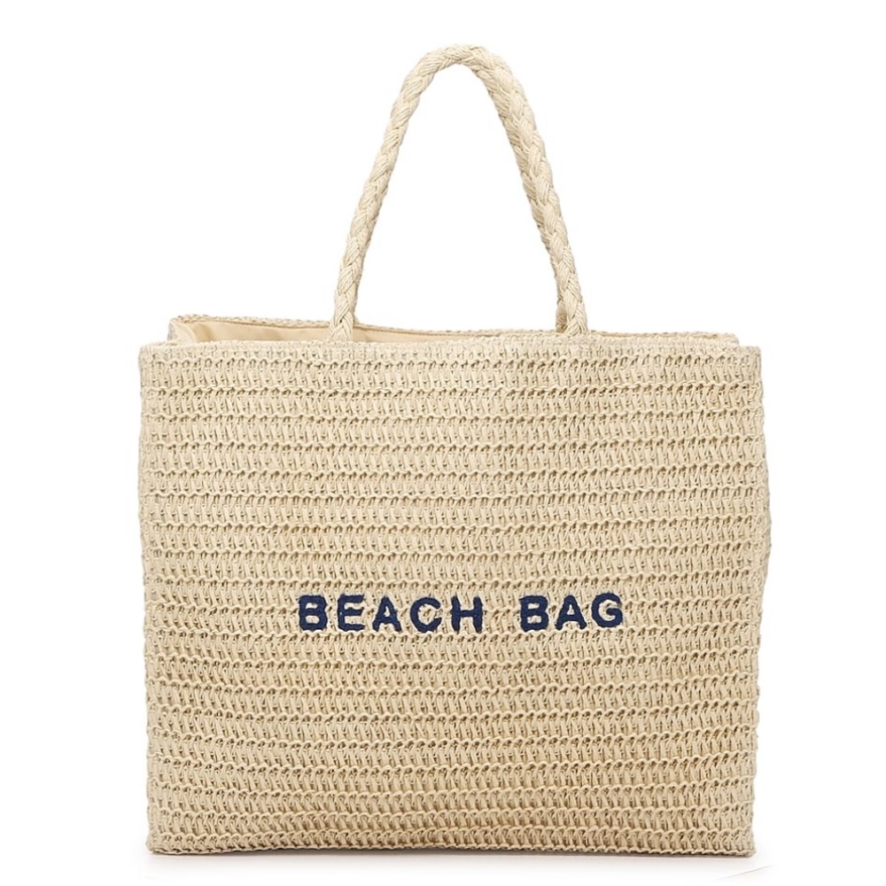 NWT Straw Beach Bag